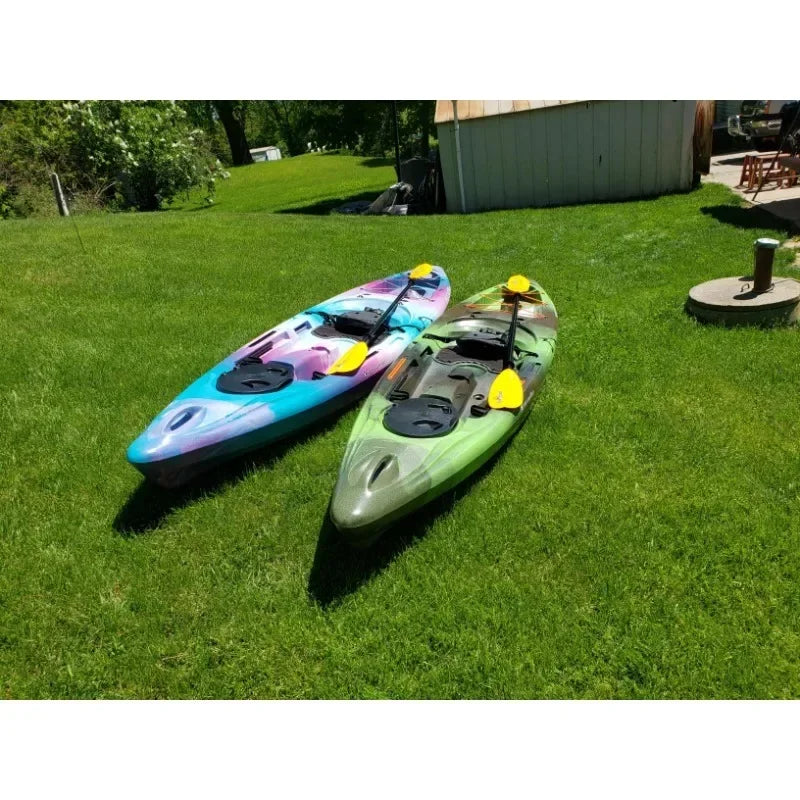 Sit On Top Fishing Kayak with Front Storage Well Large Rear Storage and Dual Rod Holders Pescador 12.0 Dapper Color