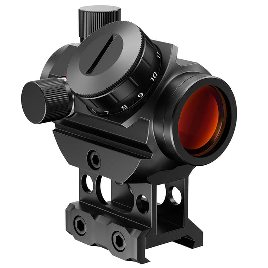 2MOA Red Dot Sight Reflex Sight with Riser Mount for Hunting and Tactical Shooting