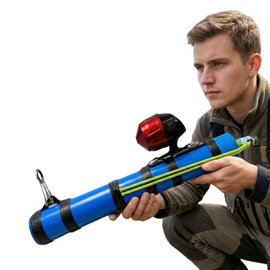 Compact Fishing Catapult Rod Holder Lure Launcher Bass Trout Catfish Saltwater