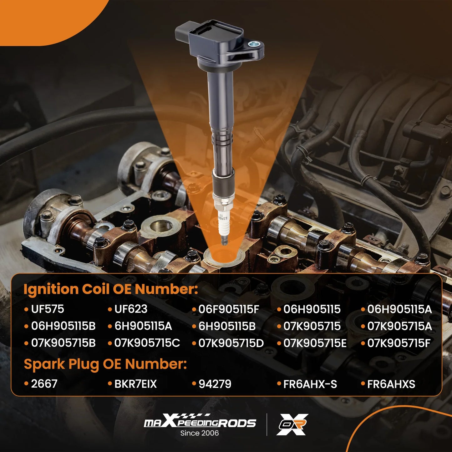 4 Ignition Coils And Iridium Spark Plugs For Honda Accord 03-07 CRV 02-09 2.4L