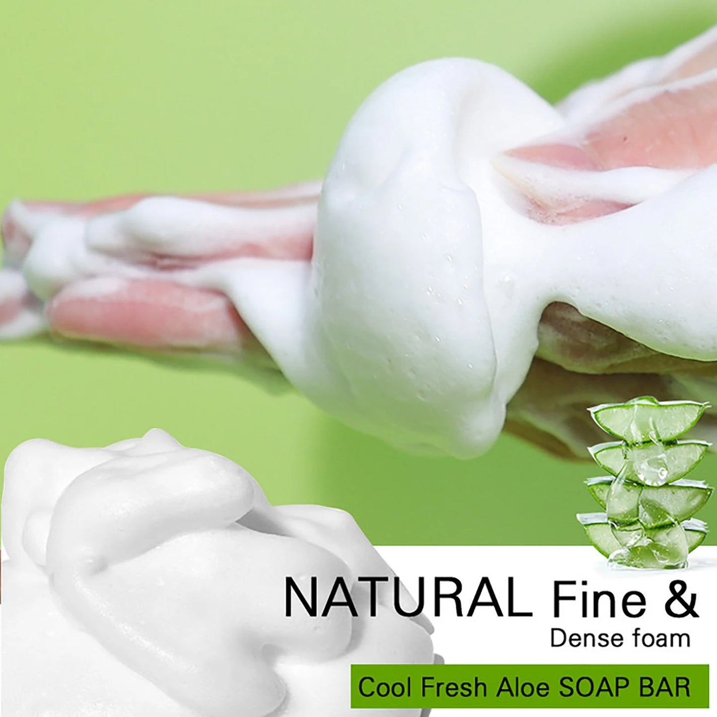 AILKE Aloe Vera Whitening Soap For Acne Clear Radiant All Skin Types Vegan