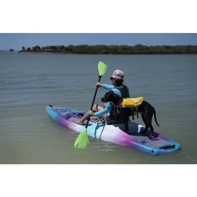 Hi Life 11 Sit on Top Kayak for Adults Hybrid Stand Up Paddle Board Water Sports Sunset Color