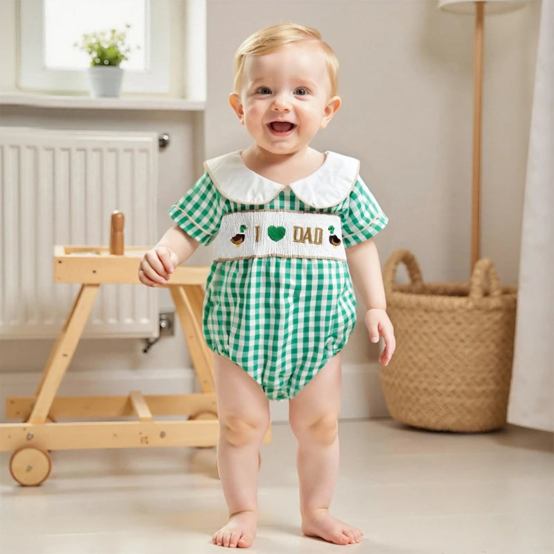 Infant Boys Sleeveless Romper Bear Applique Striped Cute