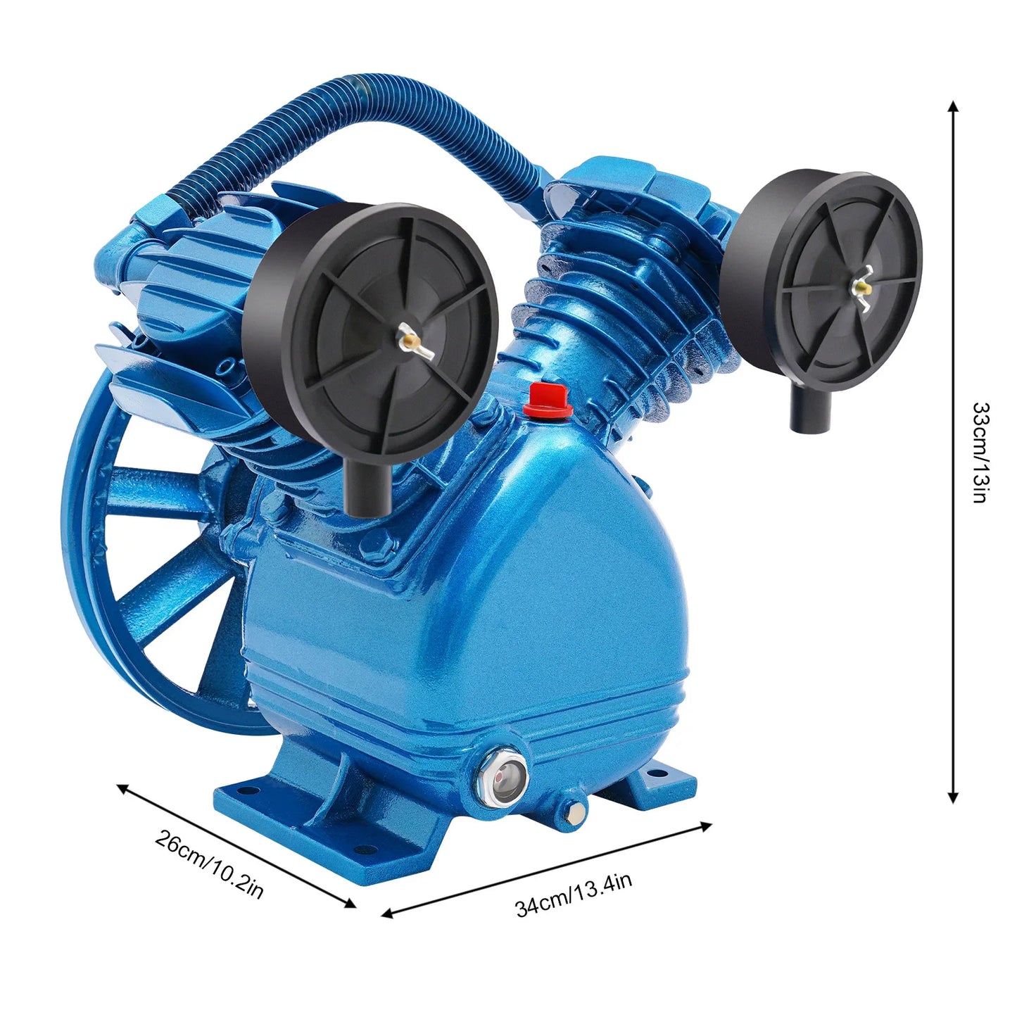 Air Compressor Pump 3HP 8.8 CFM 115 PSI Cast Iron For Workshops Garages