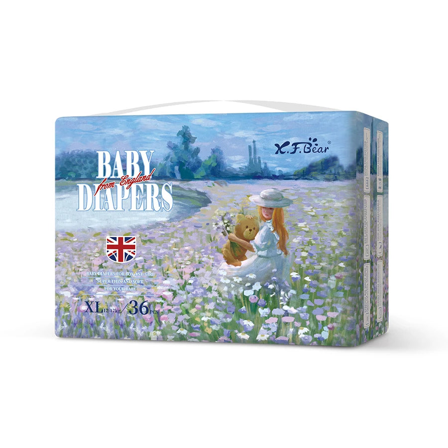 Xiaofeixiong Disposable Baby Diaper Skin Friendly Soft Multi Layer Breathable