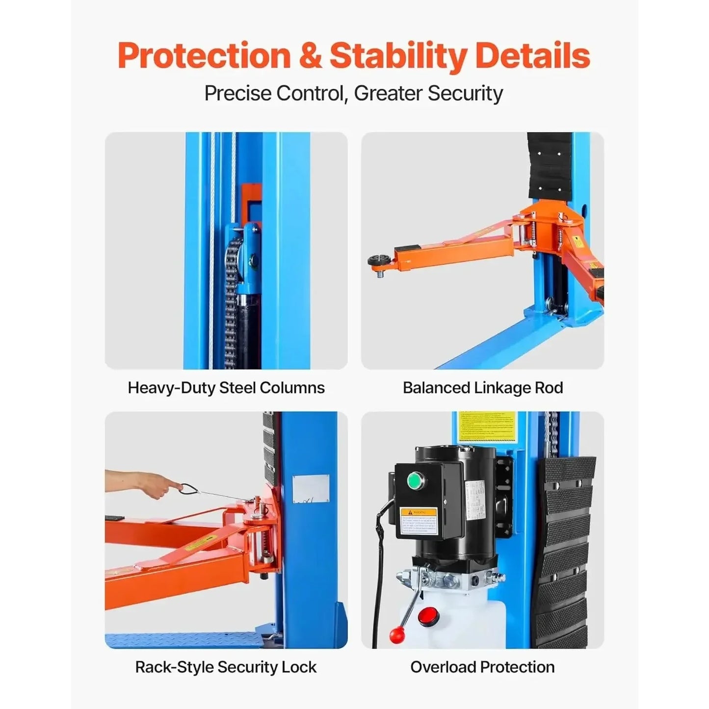Two Post Car Lift 12000 Lbs Capacity 220V 2.95 HP Auto Hoist Sedan SUV