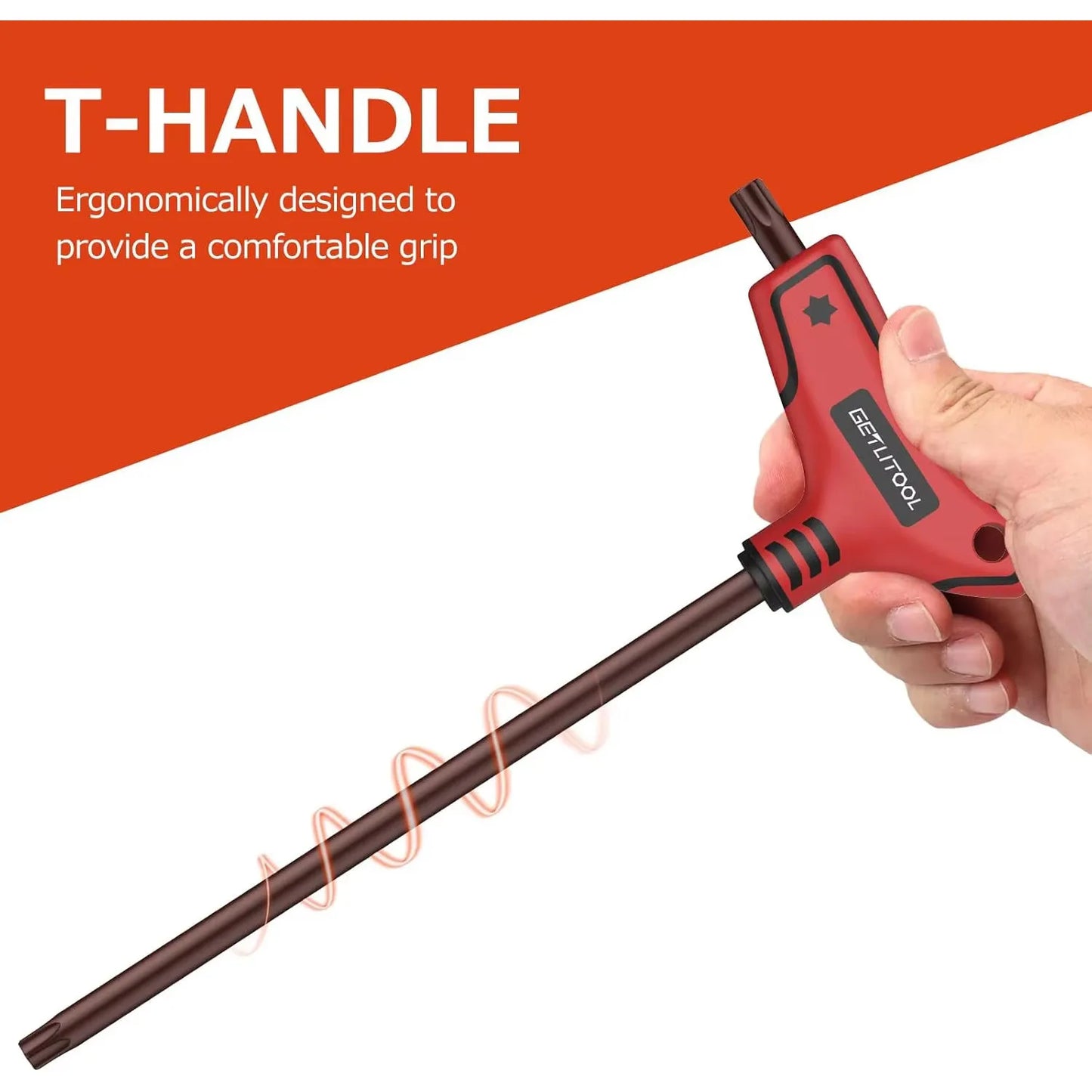 9Pc T Handle Torx Wrench Set S2 T10 T50 With Case For DIY Repair