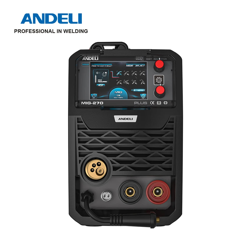 Andeli 200A Semi Automatic Welding Machine MIG TIG MMA Inverter Welder Spool Gun Compatible