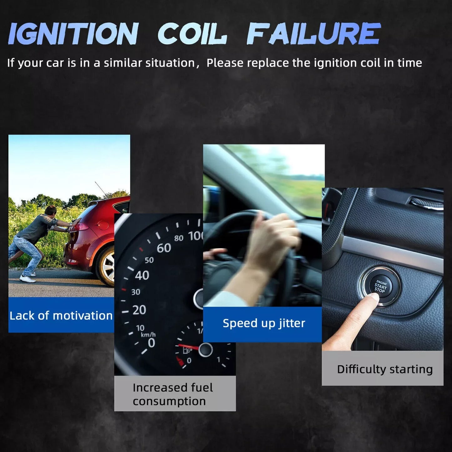 Carbole 6 UF603 Ignition Coils and Spark Plugs Set for 2008-2012 Honda Accord