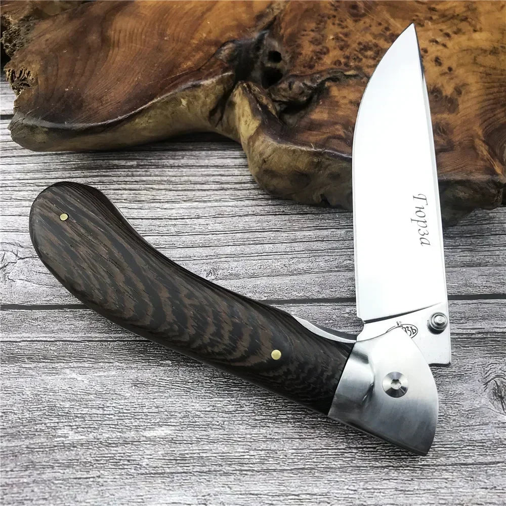 Russia Pocket Knife Sharp Fruit Self Defense Large Folding Wild Life Saving Flipper Zero EDC Knives for Hunting and Fishing Men