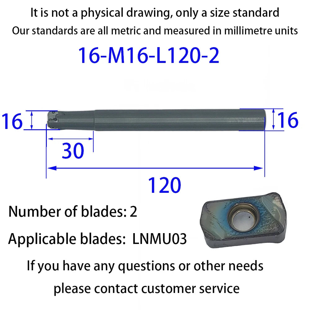 DMIX EXN03R Milling Cutter Bar LNMU0303 Fast Feed Double-sided Insert Tool milling Tool Holder
