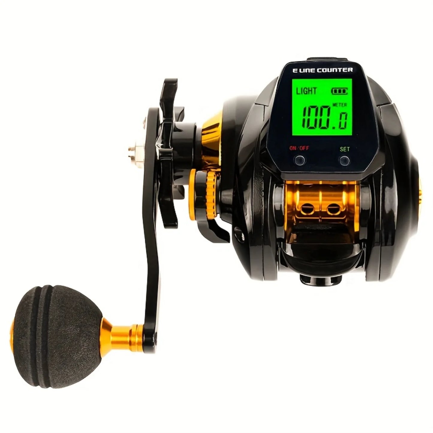 LISMFishing Advanced HD Display Fishing Reel for Sea Boat Fishing With 7.2 To 1 Gear Ratio and Precision Brake System