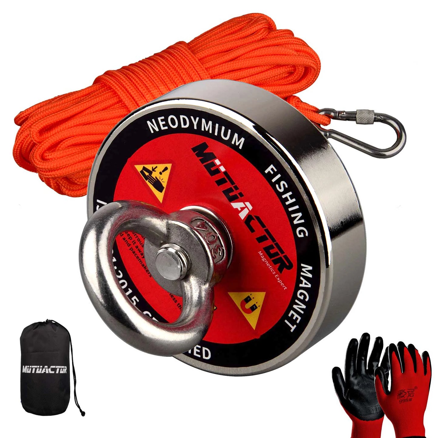 Strong Fishing Magnet 400LBS 700LBS 1000LBS Underwater Searching Salvage Magnets N52 Neodymium Permanent Rare Earth 20m Rope