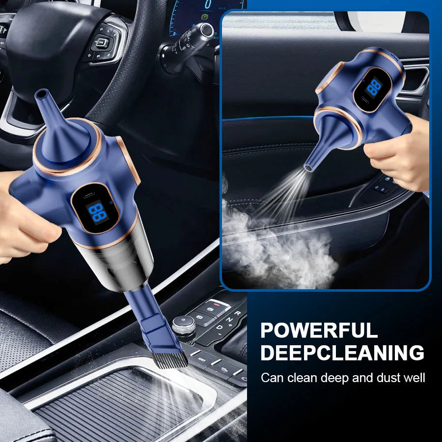 ABS Wireless Car Vacuum Cleaner High Power Mini Household Cleaning Machine for Home Office and Sofa