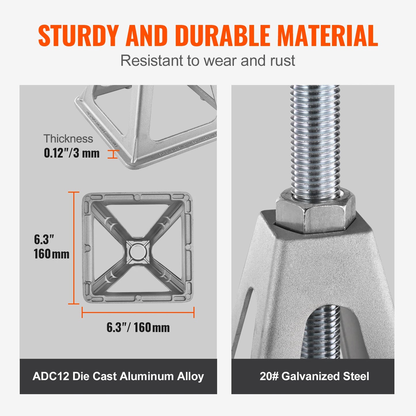 SucceBuy 4 Pack RV Stabilizer Jacks 6000 Lbs Leveling Jacks For Travel Trailer
