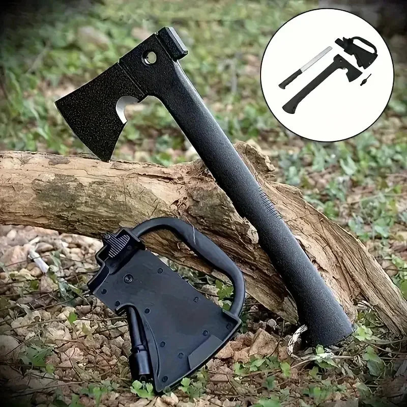 Lightweight Camping Hatchet With Saw Knife And Firestarter