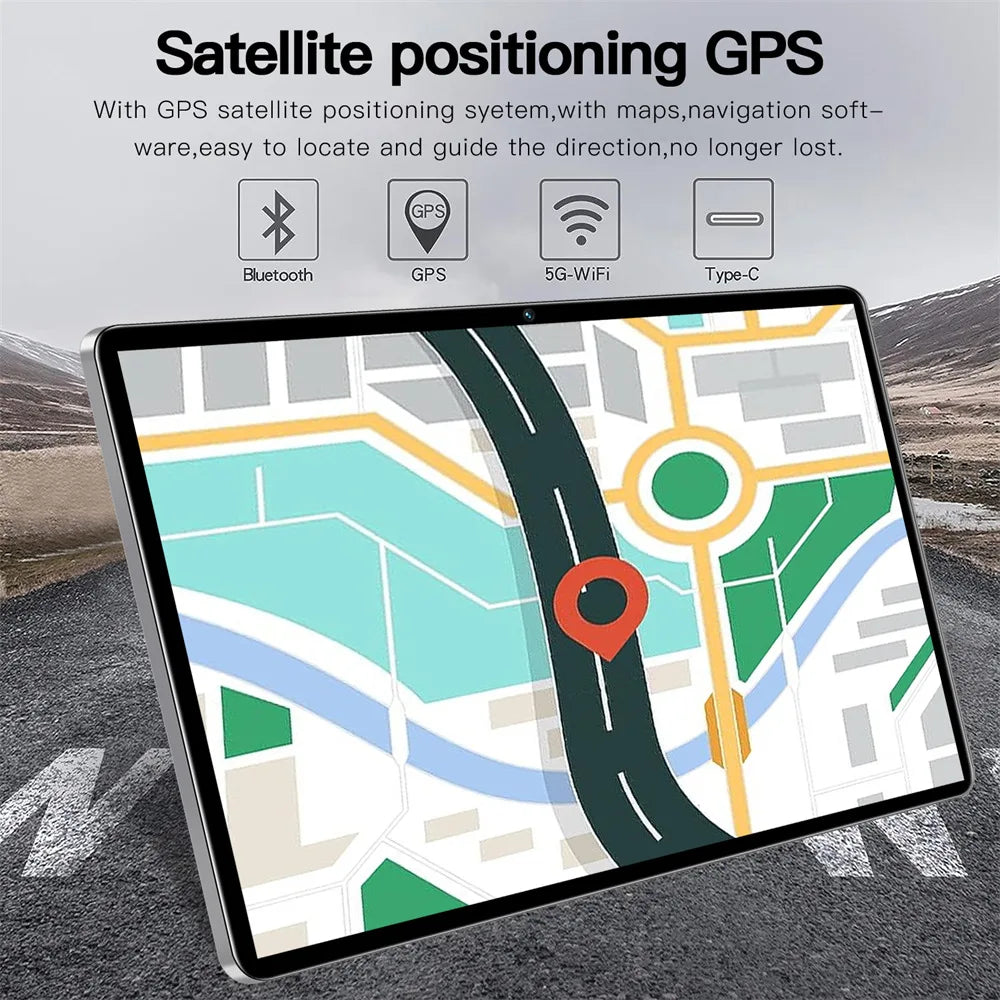 New Original P60 Pro 4G 5G Dual Sim Tablet Android 14 kids Tablet 10.1''HD Screen 20000mAh 22GB+2TB Tab Tablets PC With keyboard