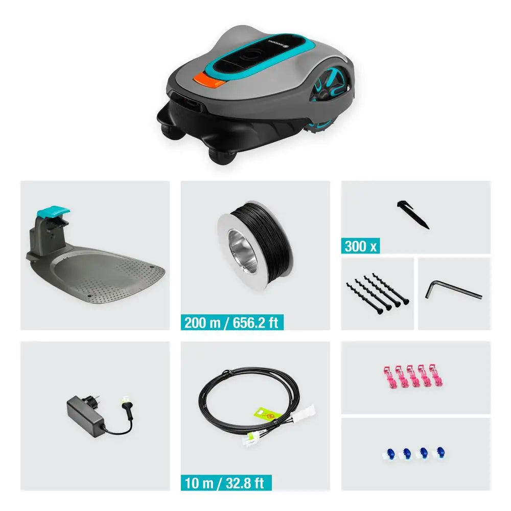 Smart Robotic Lawn Mower Bluetooth Control Silent Operation Boundary Wire DIY Installation Energy Efficient Safety
