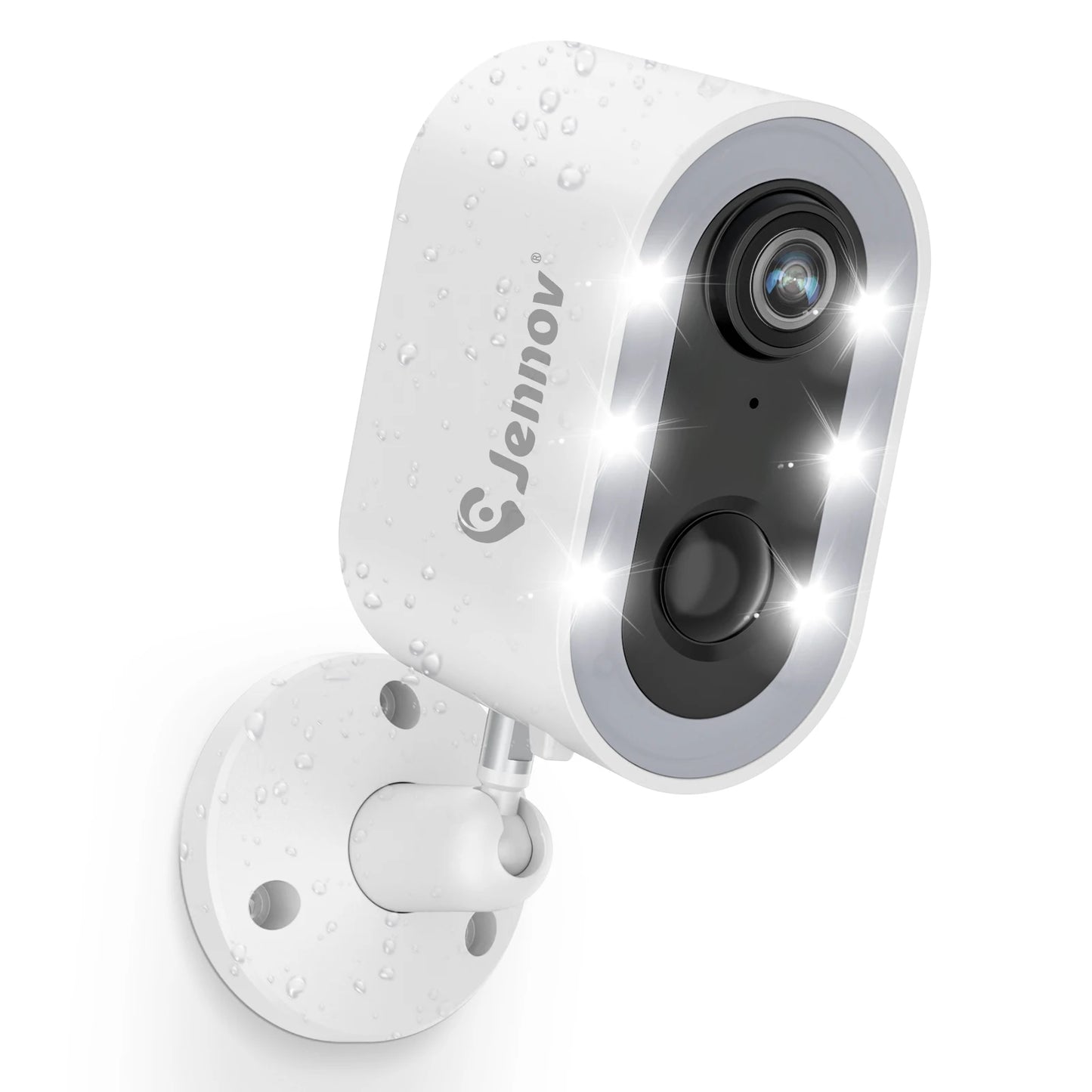 Jennov 5MP Wireless Security Camera Battery Powered with Color Night Vision and Two Way Talk for Outdoor Home Use