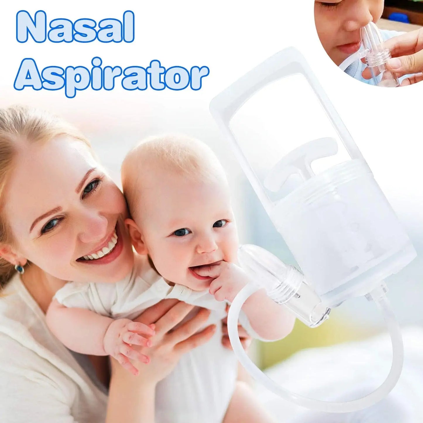 Baby Nasal Aspirator Manual Quiet Nose Suctioner For Infants
