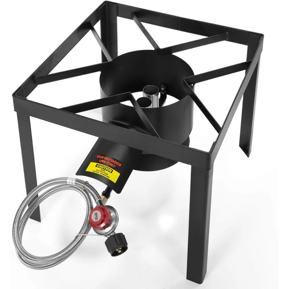 64 Quart Aluminum Deep Fryer With High Pressure Burner For Outdoor Cooking