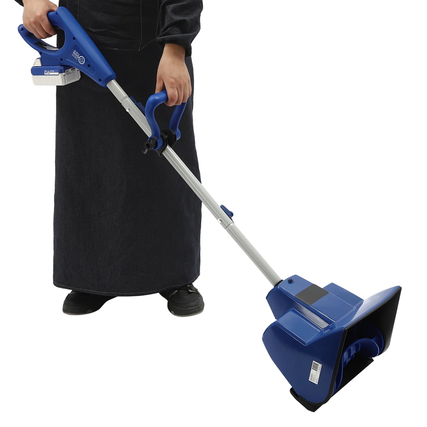 Bymaocar 24V Cordless Rechargeable Snow Thrower Small Electric Push Snow Blower