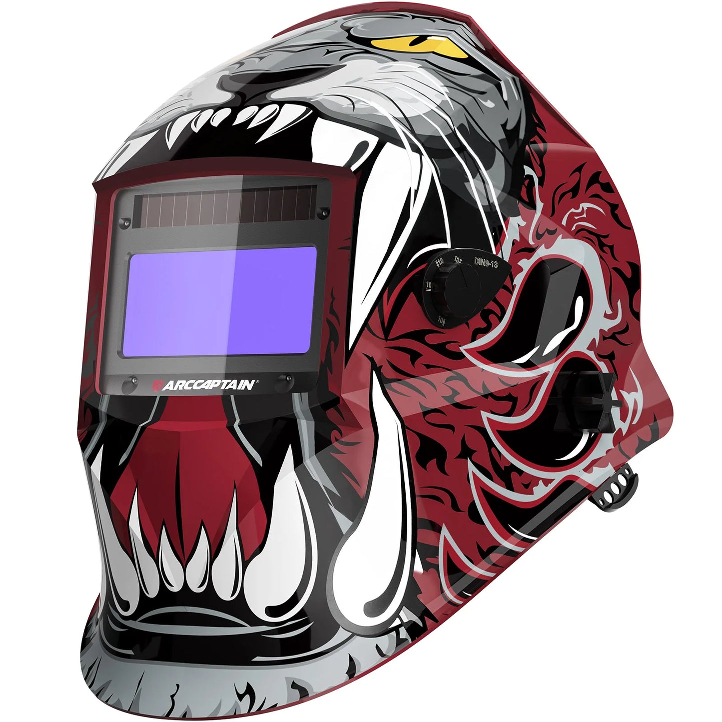 ARCCAPTAIN Welding Helmet Welder Mask Chameleon Large View True Color Solar Power Auto Darkening Welding For Arc Weld Grind Cut