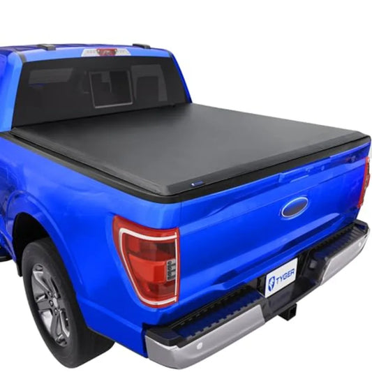 T1 Soft Rollup Truck Bed Tonneau Cover for 2021 to 2025 F150 Lightning 5.5ft Bed
