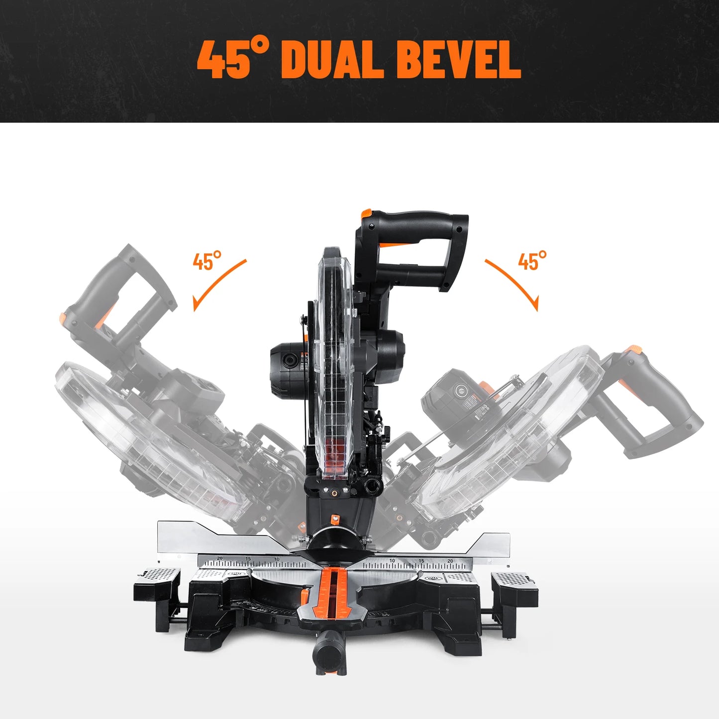 Dovaman 12 Inch Dual Bevel Sliding Miter Saw With Laser Guide 3800 RPM Corded
