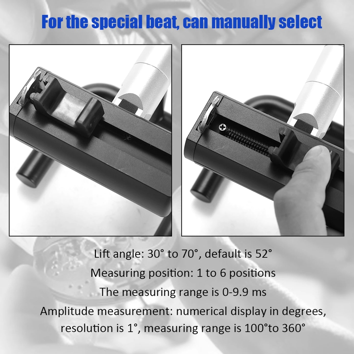 Multifunctional Professional Timing Timegrapher Mechanical Watch Tester Easy Using for Repairers and Hobbyists Watch Tools