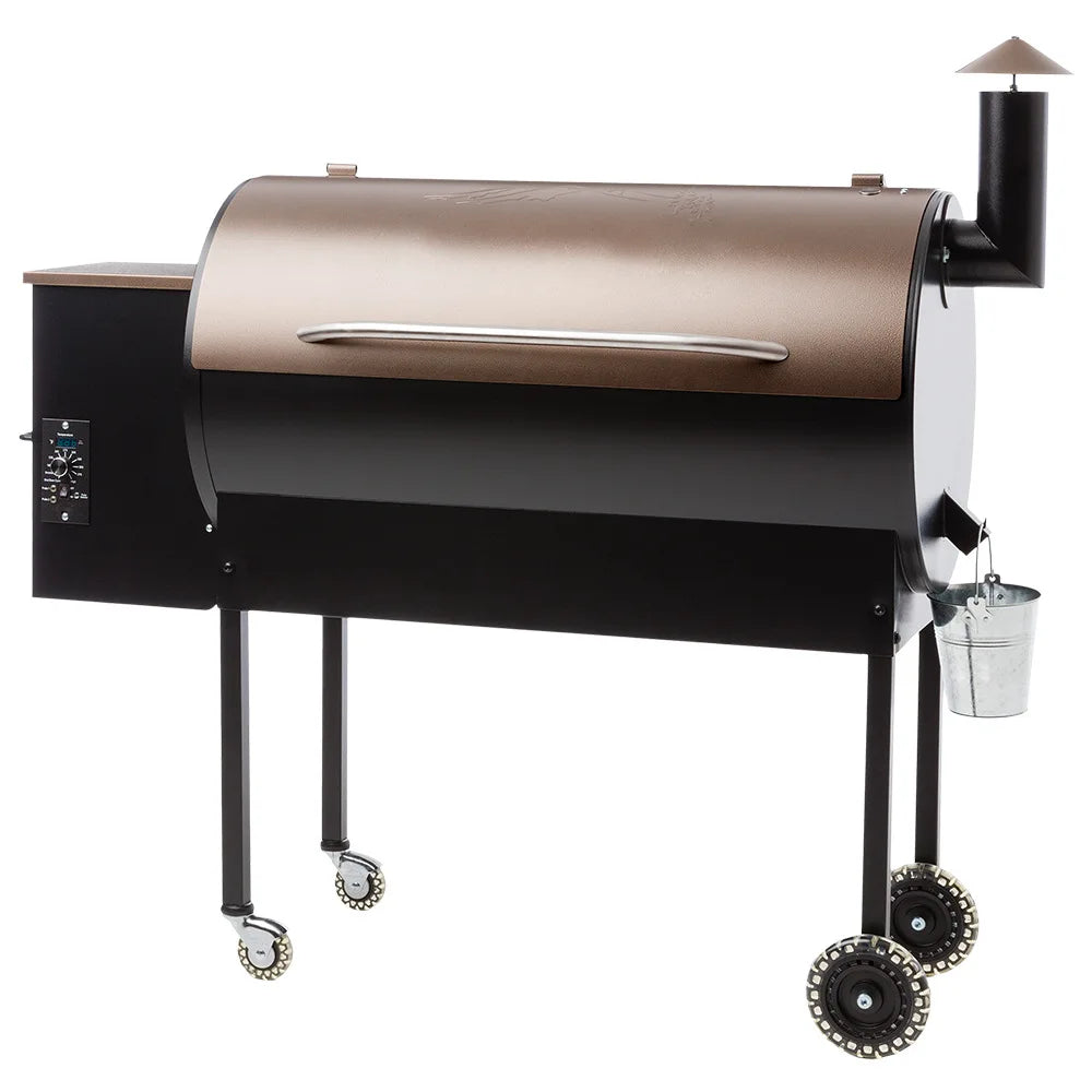 XMSJ Modern Wood Pellet Smoker Grill With Color Screen WiFi Controller