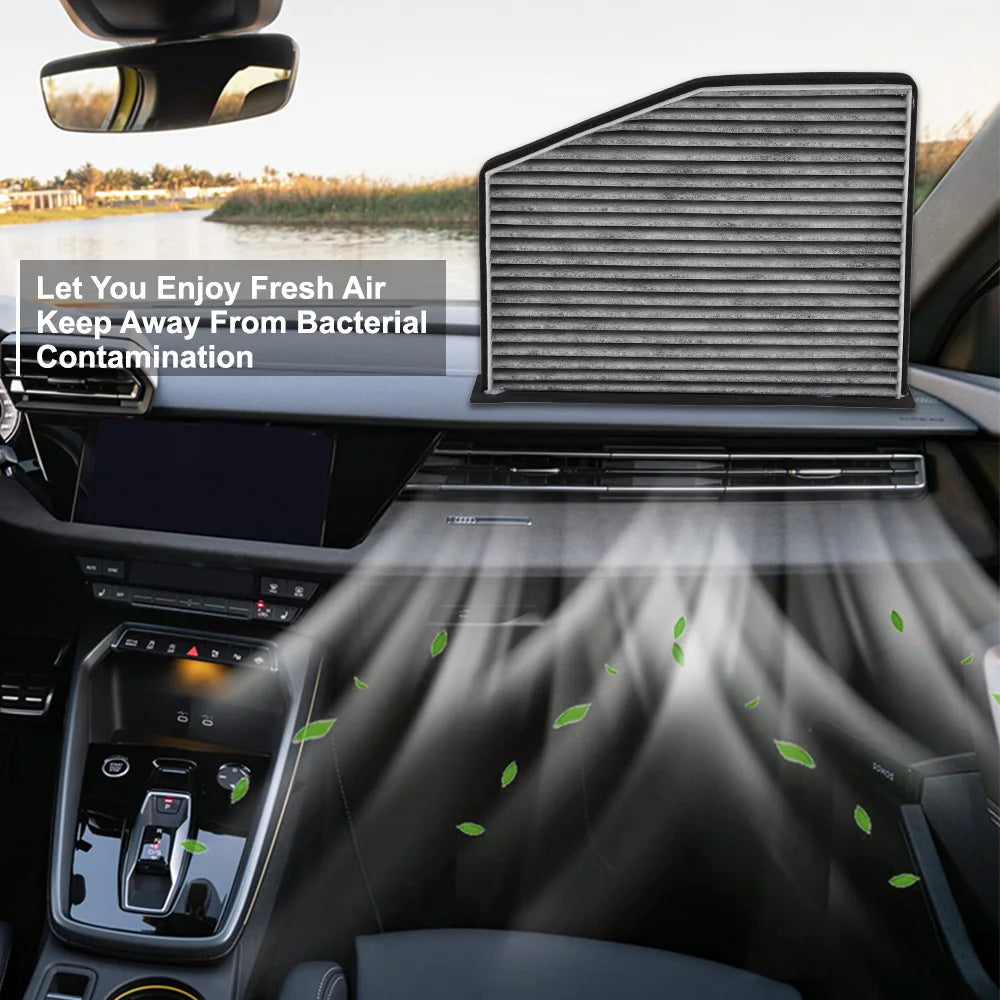 Activated Carbon Cabin Air Filter For VW Beetle Jetta Passat GTI Tiguan Audi A3