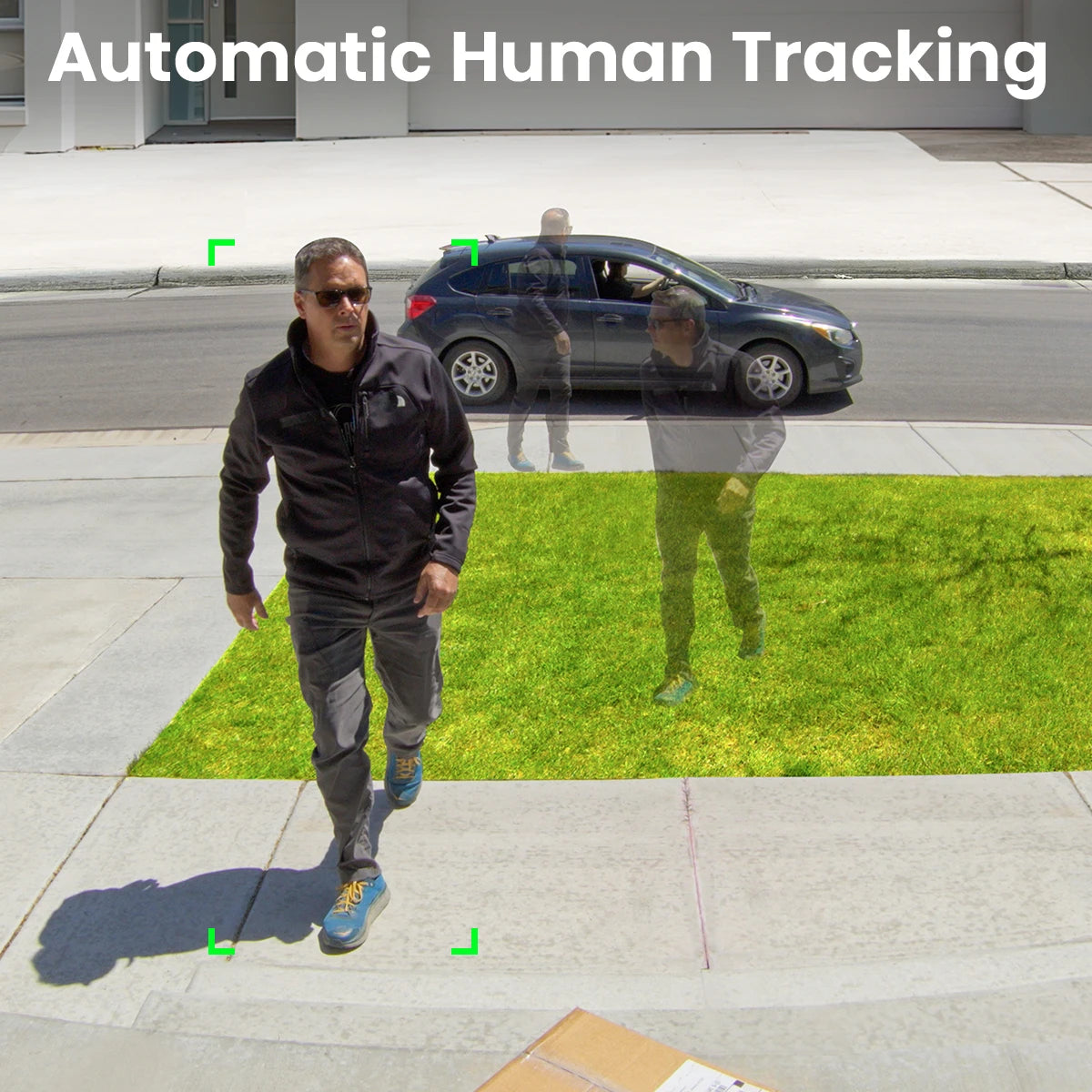 AOSU 3MP PTZ Solar Camera 5000mAh Battery Wireless 2.4GHz WiFi Outdoor CCTV Camera with PIR AI Detection and Two Way Audio