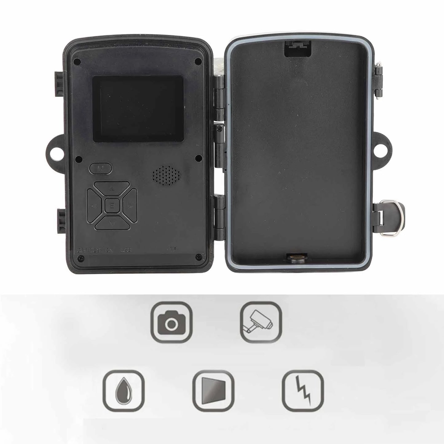 Infrared Night Vision Camera 2.0 Inch TFT HD Display 1920x1080P IP66 Waterproof Wildlife Trail Camera for Outdoor Use