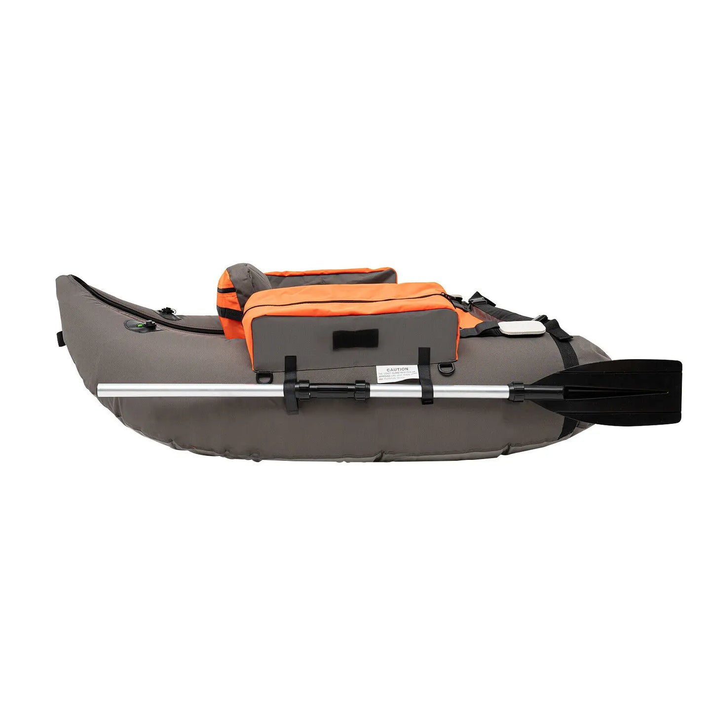 Portable Inflatable Fishing Boat Raft with Adjustable Backrest and Easy Blow Up Design