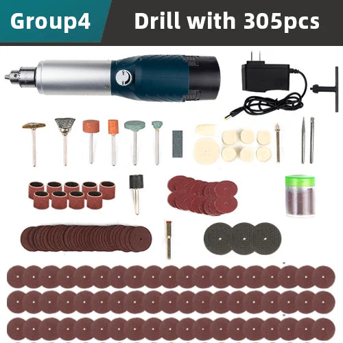 Cordless Rotary Tool Dremel Mini Drill Engraving Pen 12V Rechargeable