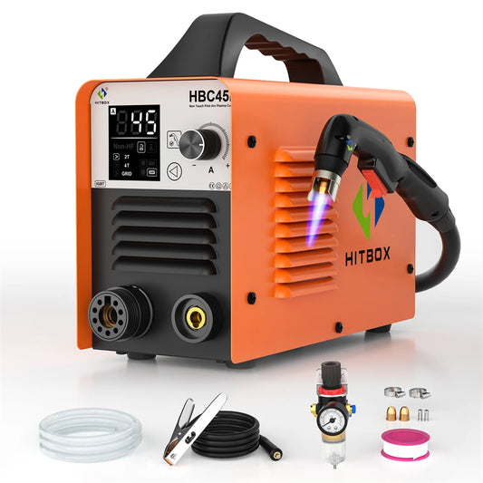 Hitbox 45A Plasma Cutter Non HF Non Touch 2T 4T IGBT Inverter With Smart LED