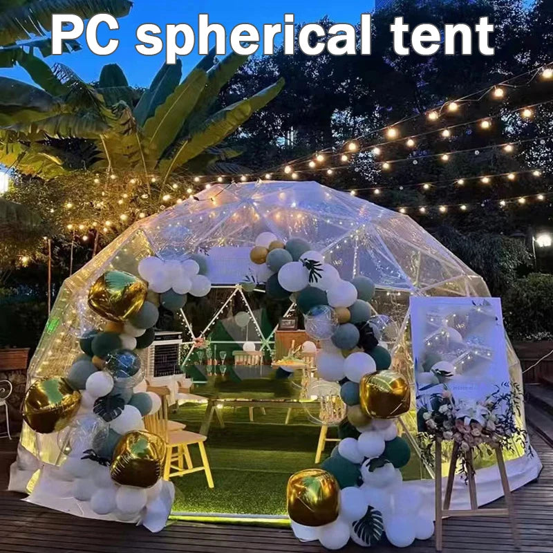 3.6M TPU Transparent Bubble Dome Tent for Outdoor Events Camping Cafes Dining Garden Igloo Luxury Gazebo