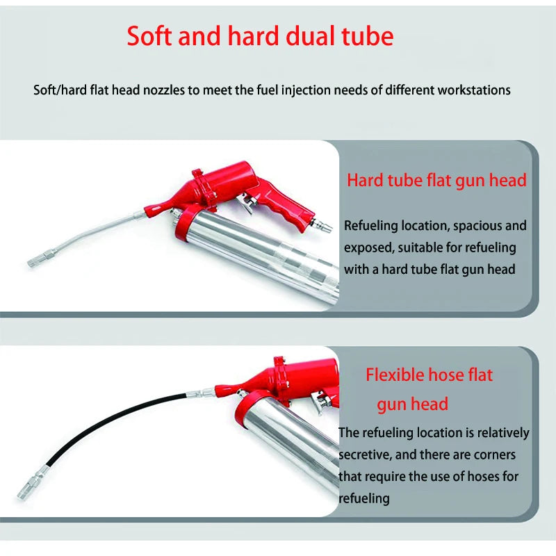 500/400CC Pneumatic Hand Tools  Grease Gun Portable Pneumatic Compressor Pump Grease Gun For Lubricating Various Car Excavators