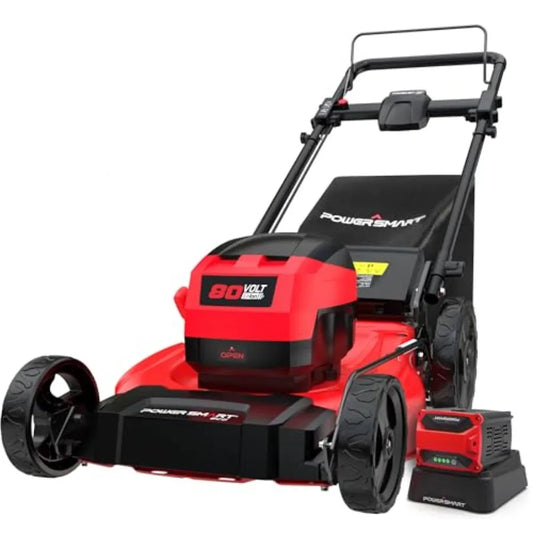 80V Max 21 Inch Cordless Lawn Mower 3 In 1 Brushless Electric With 6Ah Battery