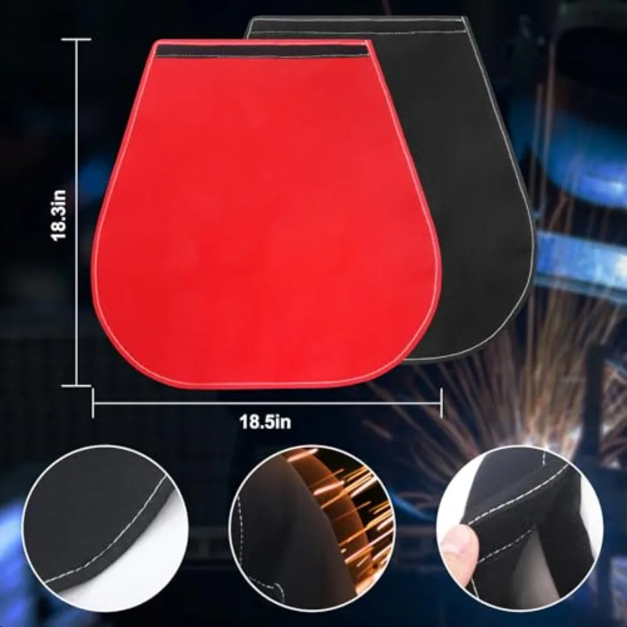 2 Pcs Welding Helmet Cover Welding Hood Welding Neck Protector Helmet Extended Cover Welding Head Cover Helmet Extended FR Cott