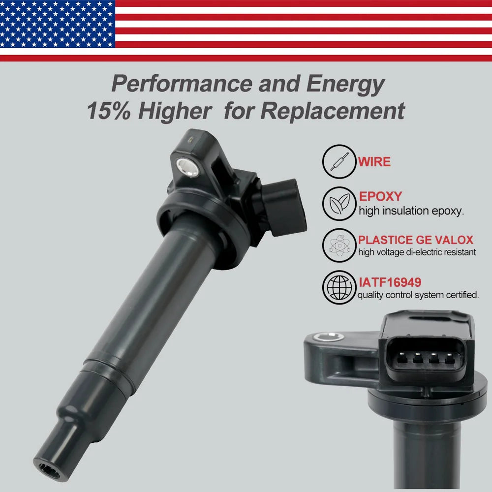 8X Ignition Coils And 8X Iridium Spark Plugs Toyota Tundra Sequoia 4.7L V8 UF230