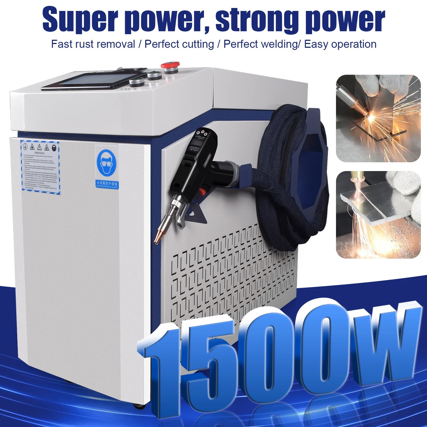 3000W 4 in 1 Fiber Laser Welding Cutting Cleaning Soldering Machine Handheld Fiber Laser Welder for All Metal EU US Stock