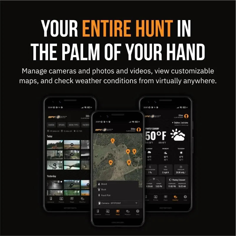 SPYPOINT Flex G36 Twin Pack Cellular Trail Camera 36MP Photos and 1080p Videos with Sound GPS Enabled