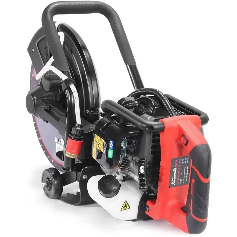 16 Inch Gas Concrete Cut Off Saw 52cc 5 Inch Guide Roller