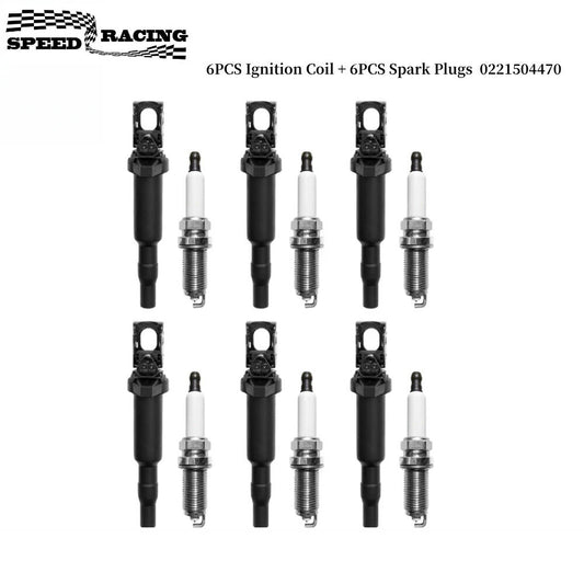6 Ignition Coils And 6 Spark Plugs For BMW 128i 328i 335i