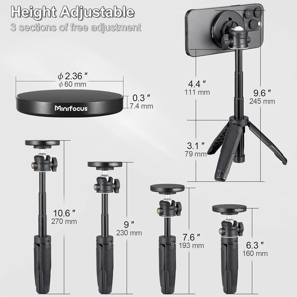 MagSafe Magnetic Tripod Selfie Stick for iPhone 14 13 12