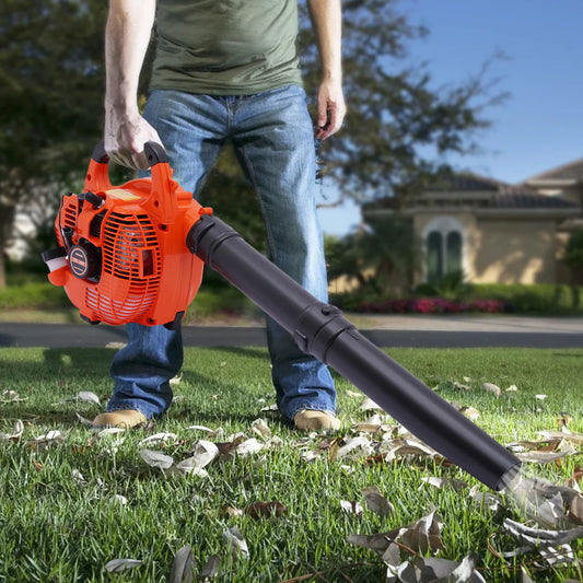Gas Leaf Blower 25.4CC 2-Stroke Commercial Handheld Lawn Yard Cleaning Tool
