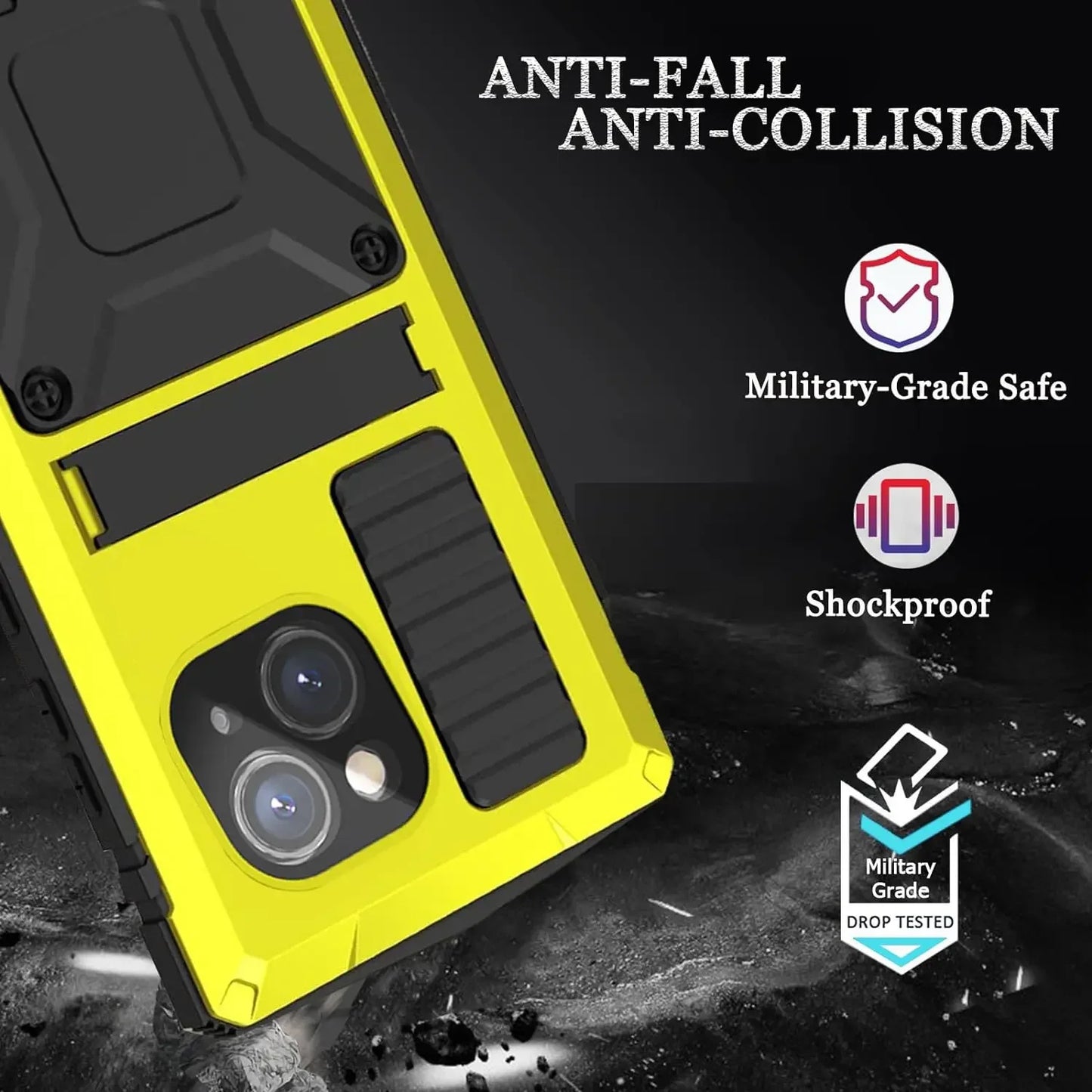 Heavy Duty Aluminium IPhone Case For 15 14 13 12 11 Pro Max Drop Tested 6ft