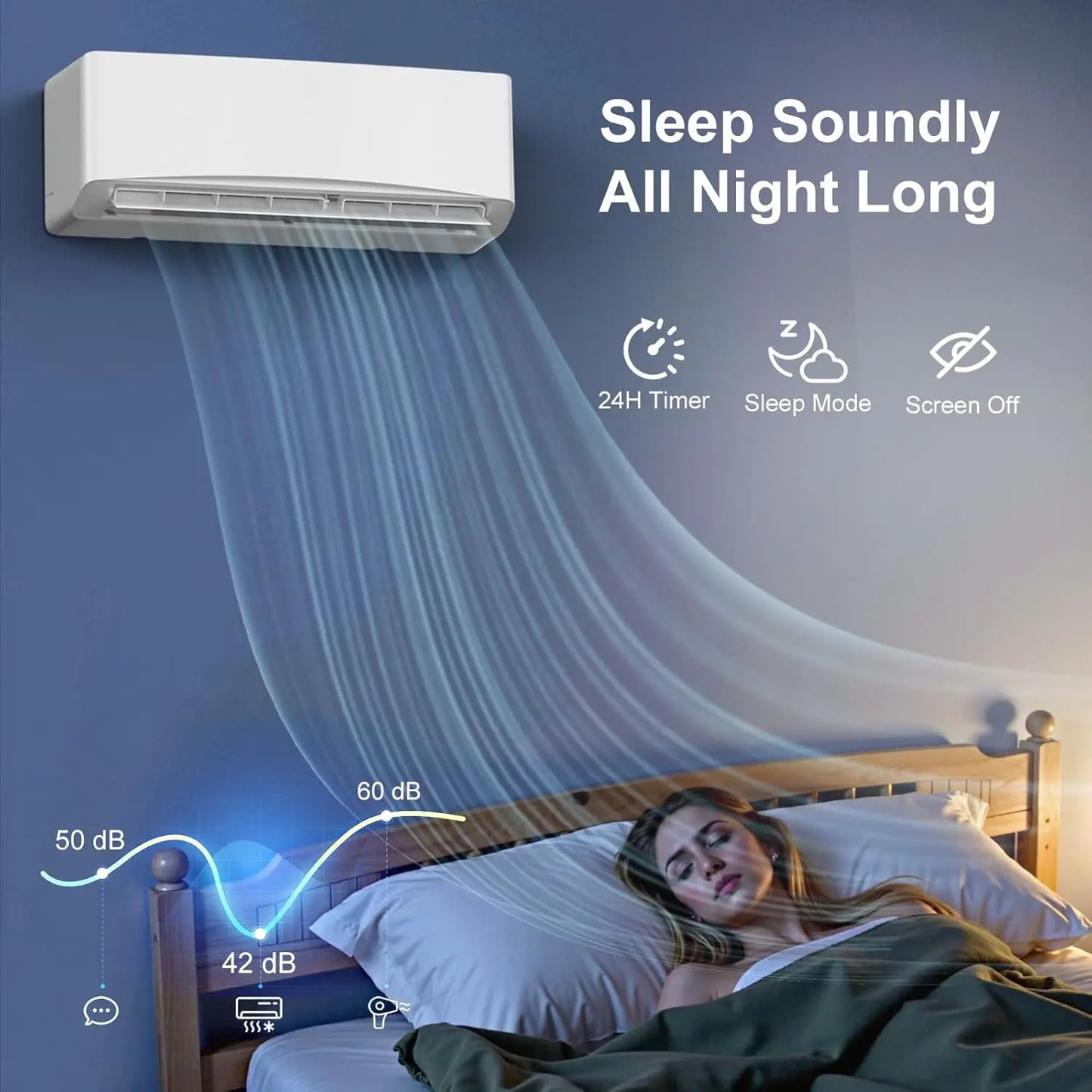 12000 BTU Mini Split Air Conditioner And Heat Pump 230V Ductless Inverter Energy Efficient Cooling System Customized for Home Us